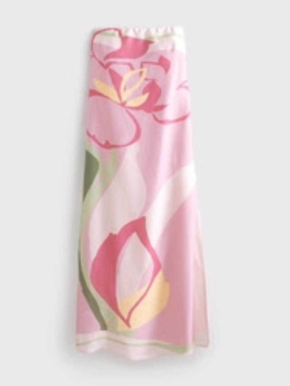 A&F Julia Strapless Slip Maxi- Pink Floral